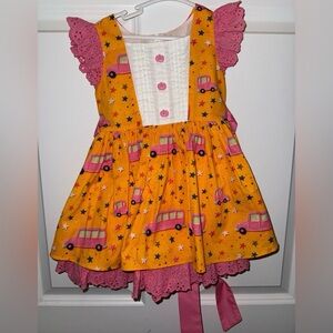 Smocked sweets back to school dress